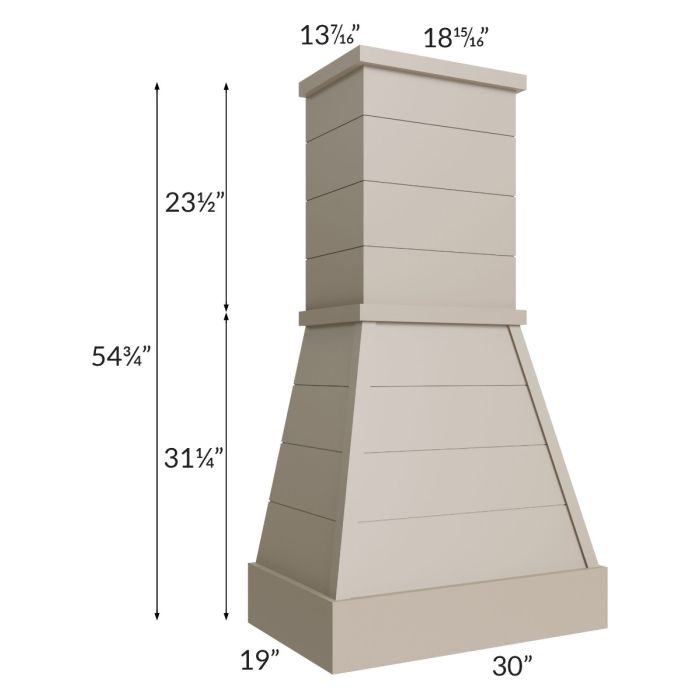 uscan Oyster 30" Farmhouse Hood