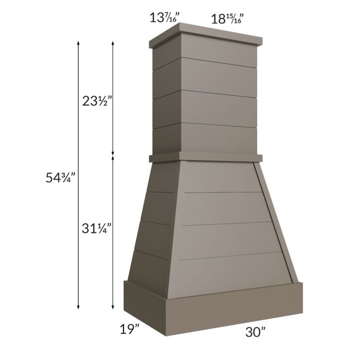 Tuscan Stone 30" Farmhouse Hood