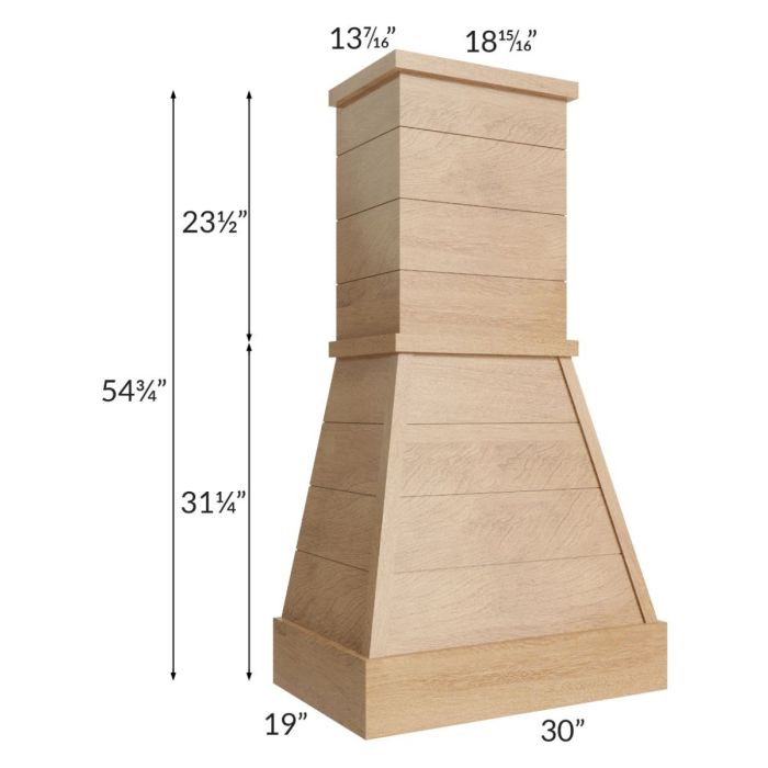 Midtown Timber Shaker 30" Farmhouse Hood