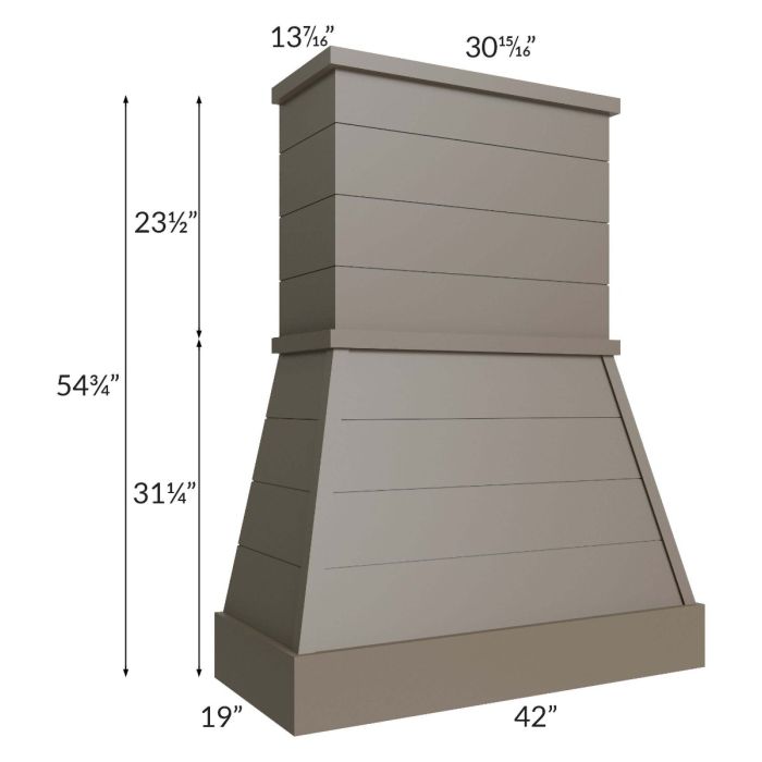 Tuscan Stone 42" Farmhouse Hood