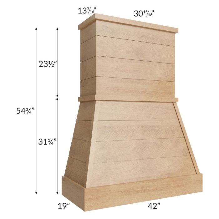 Midtown Timber Shaker 42" Farmhouse Hood