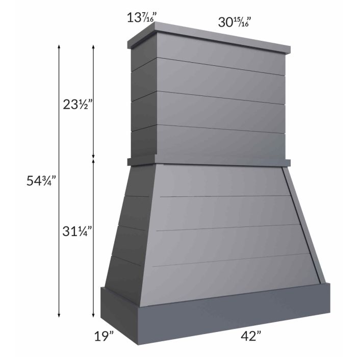 Vienna Indigo 42" Farmhouse Hood
