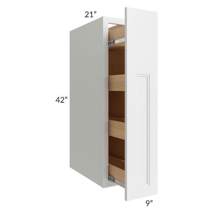 Charlotte White Hearth Cabinet Pull Out