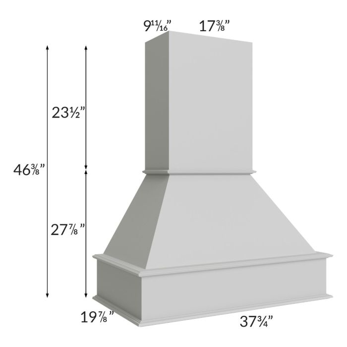 Tuscan Painted Grey 36" Signature Hood