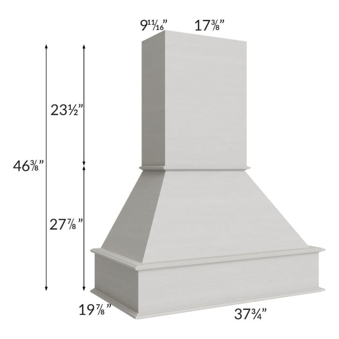 Midtown Light Grey Shaker 36" Signature Hood