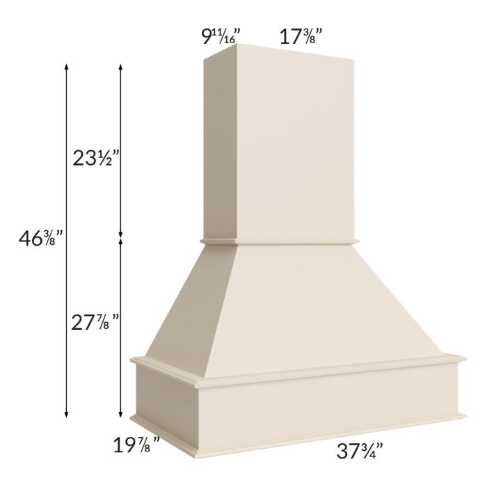 Midtown Cream Shaker 36" Signature Hood