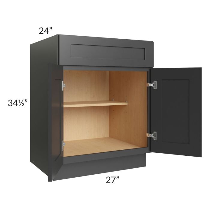 Royal Ebony Shaker 27" Base Cabinet