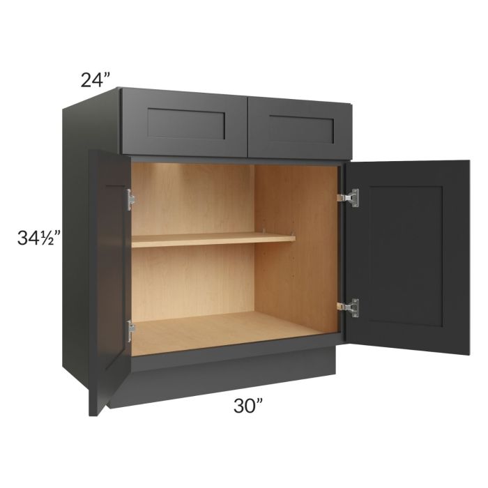 Royal Ebony Shaker 30" Base Cabinet