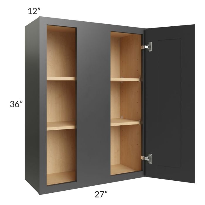 Royal Ebony Shaker 27x36 Blind Wall Cabinet