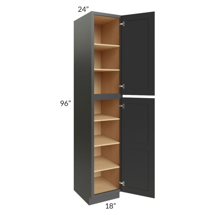 Royal Ebony Shaker 18x96 Pantry Cabinet