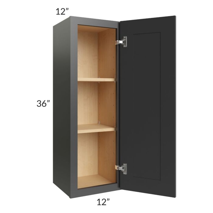 Royal Ebony Shaker 12x36 Wall Cabinet