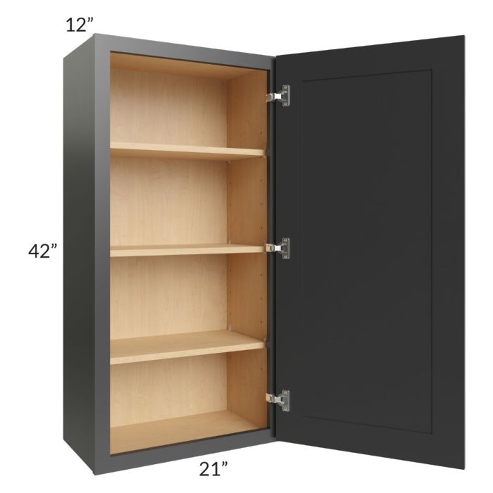 Royal Ebony Shaker 21x42 Wall Cabinet