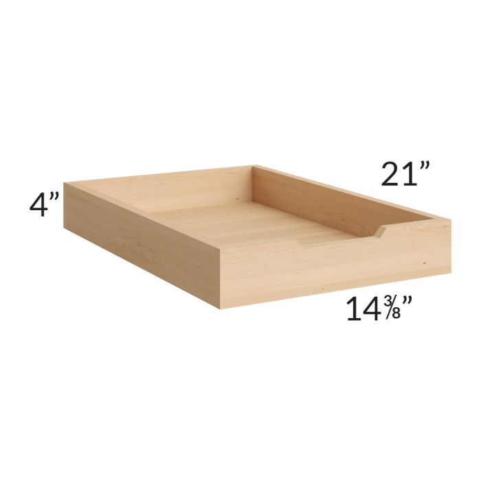 Asheville Rift Oak Shaker 18" Roll Out Tray