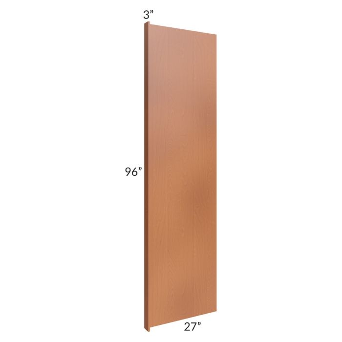 Lexington Cinnamon Glaze 96" Refrigerator Panel with a 3" Return