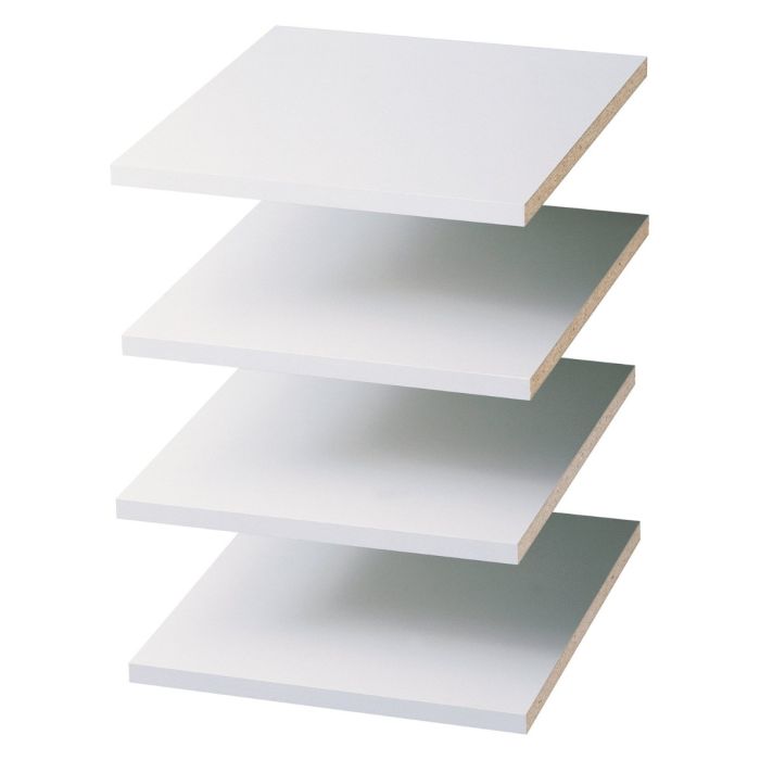 Wood 12 Inch Organizer Closet Shelf Accessory Compatible with Easy Track Closet Systems for Additional Storage