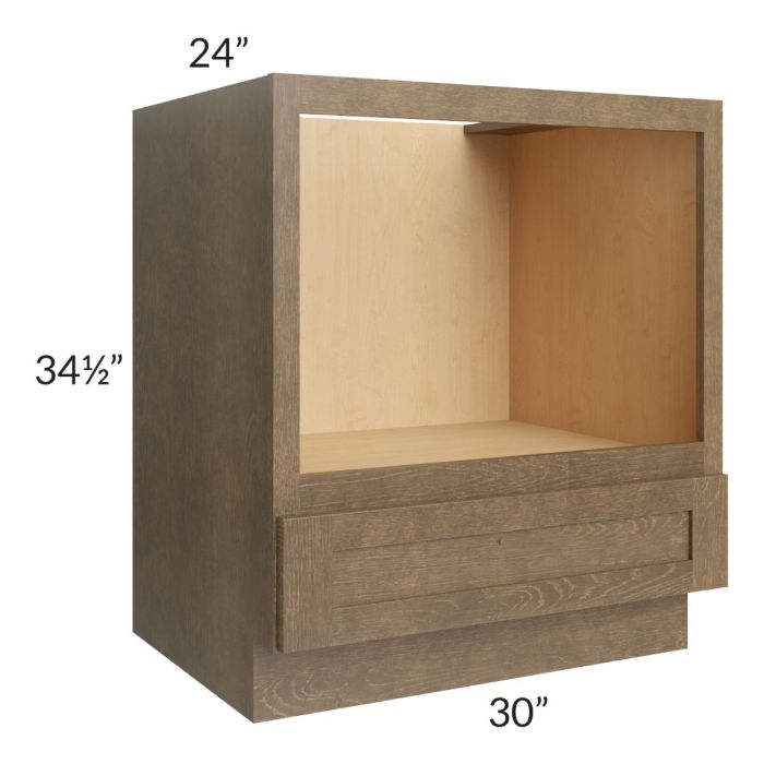 Royal Bronze Shaker 30" Base Microwave Cabinet