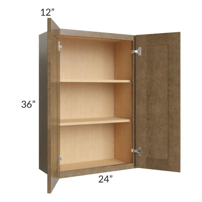 Royal Bronze Shaker 24x36 Wall Cabinet