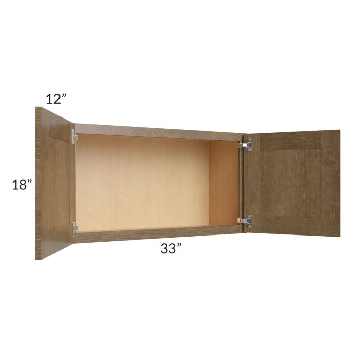 Royal Bronze Shaker 33x18 Wall Cabinet