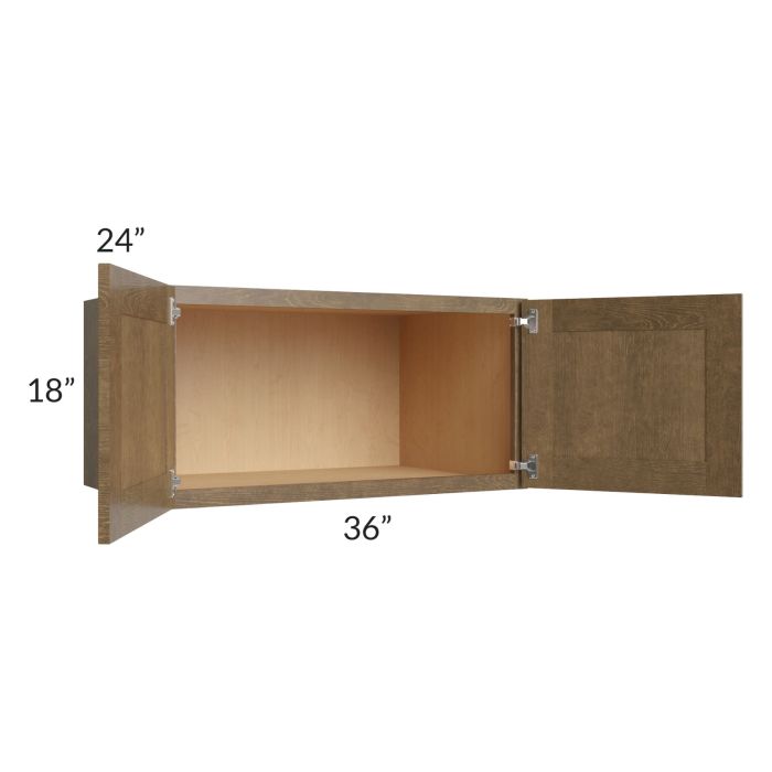 Royal Bronze Shaker 36x18x24 Wall Cabinet