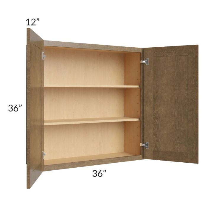 Royal Bronze Shaker 36x36 Wall Cabinet