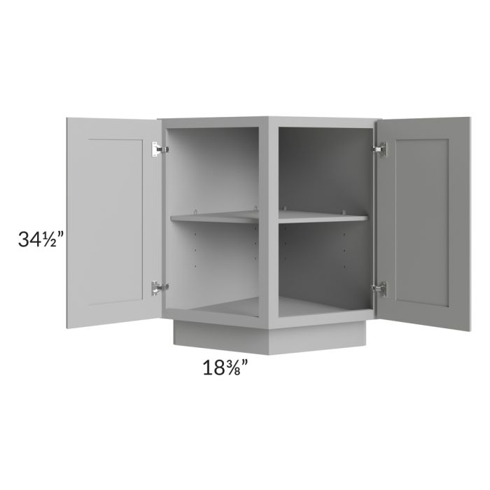 Dove Grey Shaker 24" Angle Base Cabinet