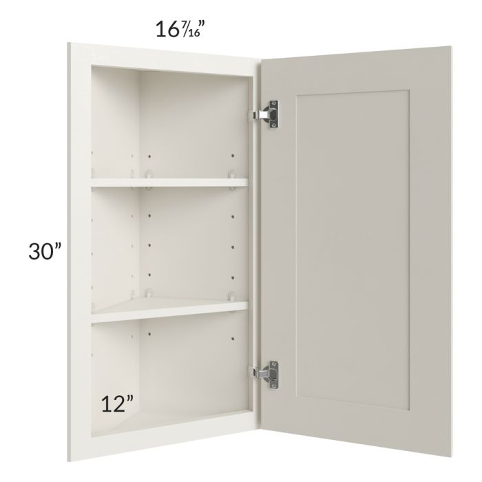 Providence Cream 12x30 Angle Wall Cabinet