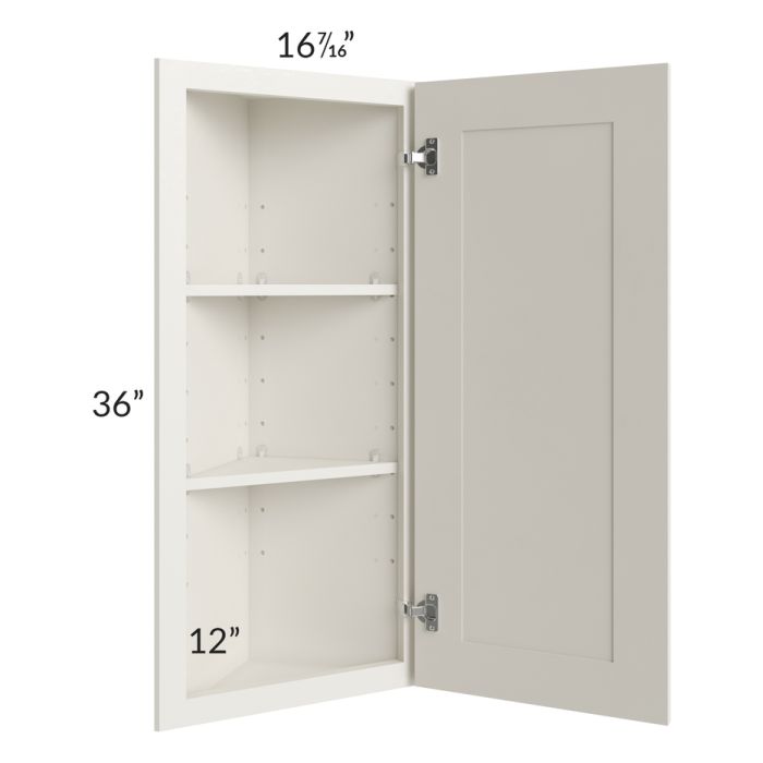 Providence Cream 12x36 Angle Wall Cabinet