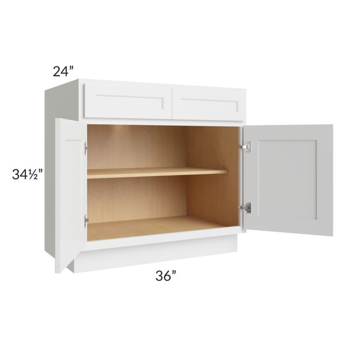 Gramercy White 36" Base Cabinet