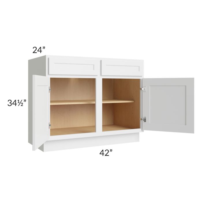 Gramercy White 42" Base Cabinet