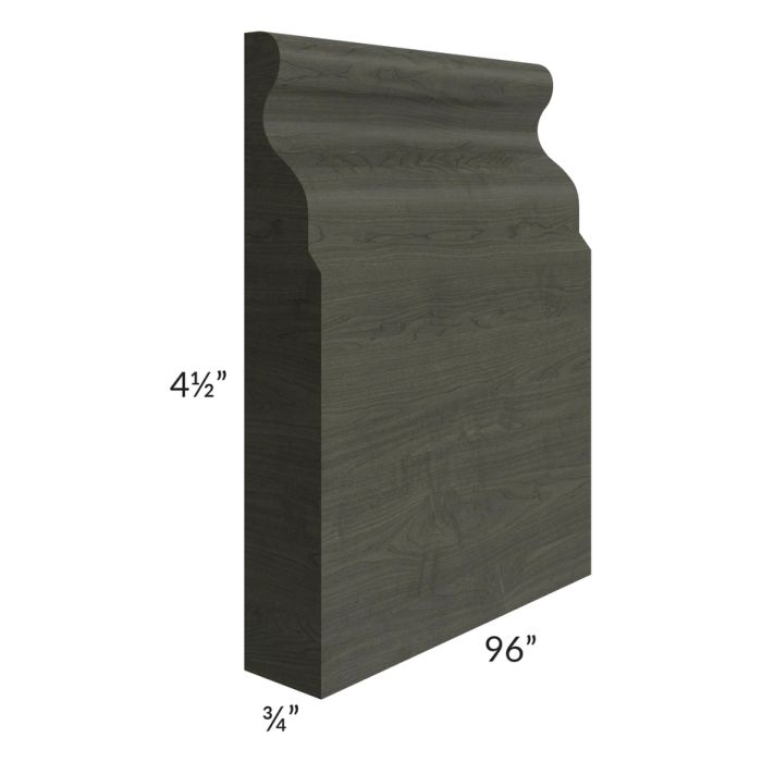 Charlotte Dark Grey 96" Base Board Molding