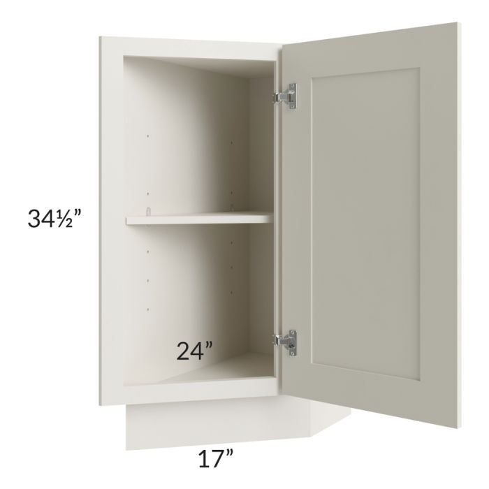 Providence Cream Glaze 12" Base Transitional Cabinet (Right)