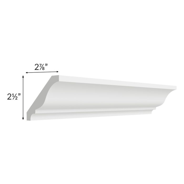 Gramercy White Crown Molding