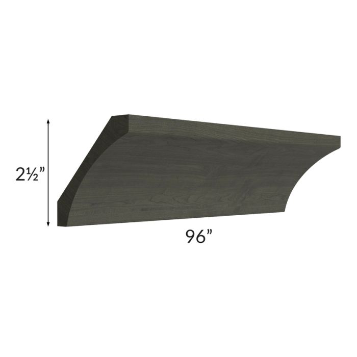Charlotte Dark Grey 96" Cove Crown Molding