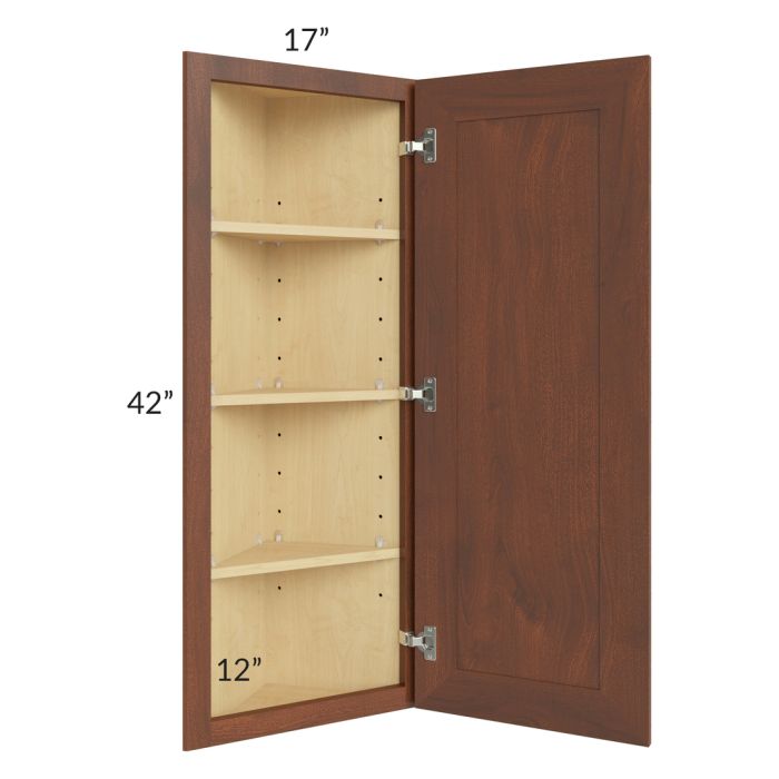 Cambridge Saddle Glaze 12x42 Angle Wall Cabinet