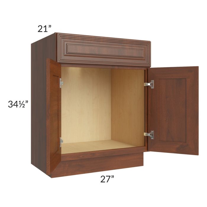 Cambridge Saddle Glaze 27" Vanity Base Cabinet