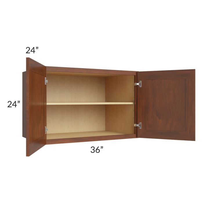 Cambridge Saddle Glaze 36x24x24 Wall Cabinet