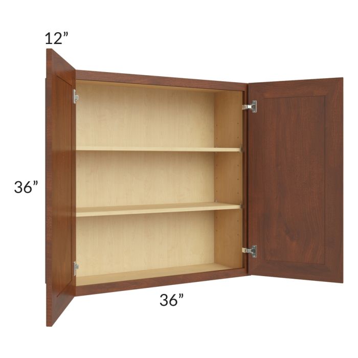 Cambridge Saddle Glaze 36x36 Wall Cabinet