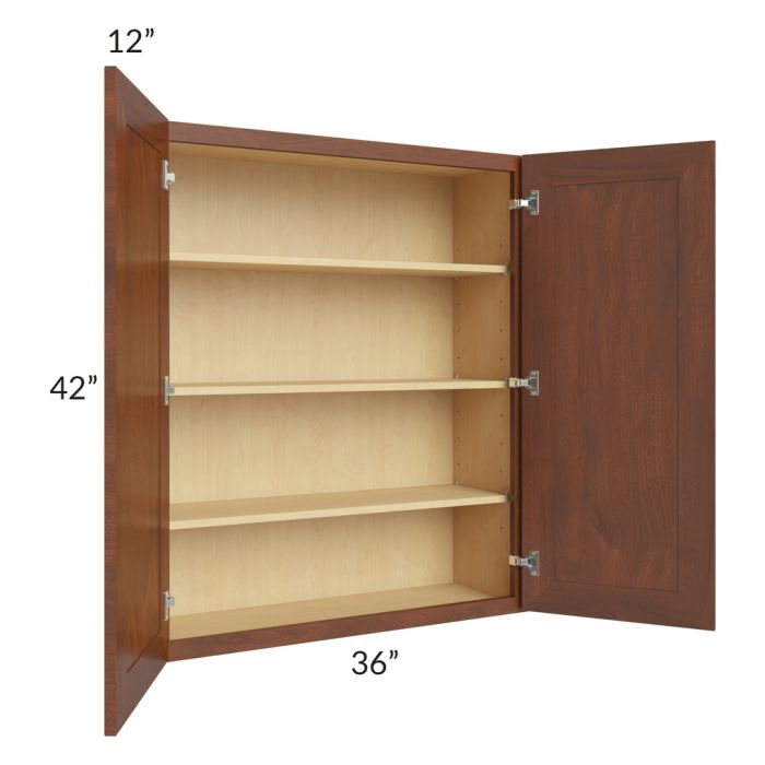 Cambridge Saddle Glaze 36x42 Wall Cabinet