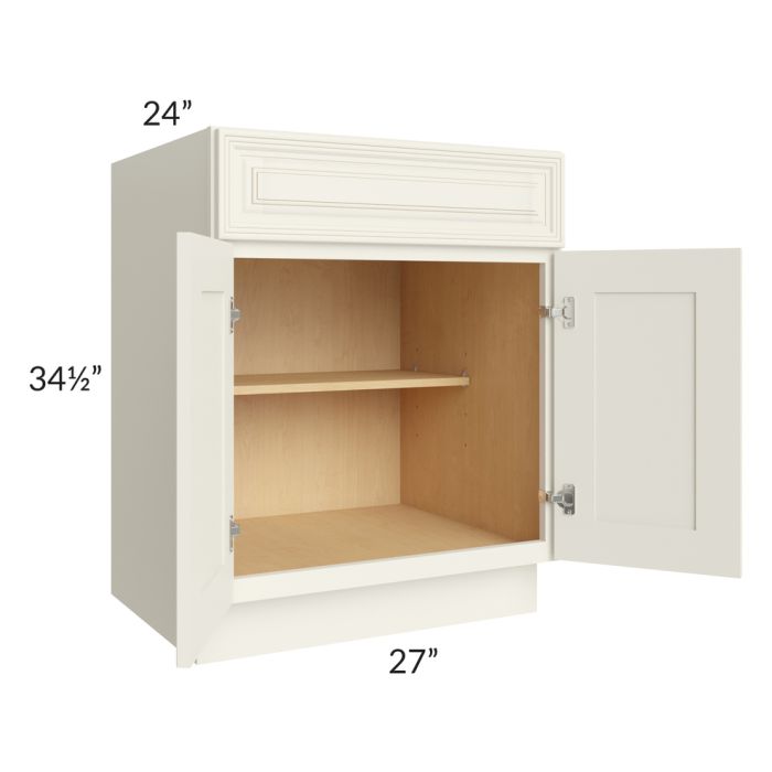 Cambridge Antique White Glaze 27" Base Cabinet