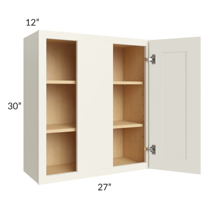 Cambridge Antique White Glaze 27x30 Wall Blind Cabinet