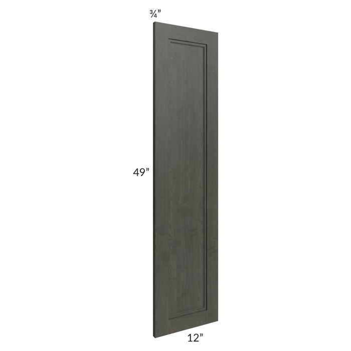 Charlotte Dark Grey Bottom Decorative Door for a Tall Cabinet or Panel