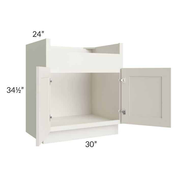 Providence Cream Glaze 30" Farm Sink Base Cabinet