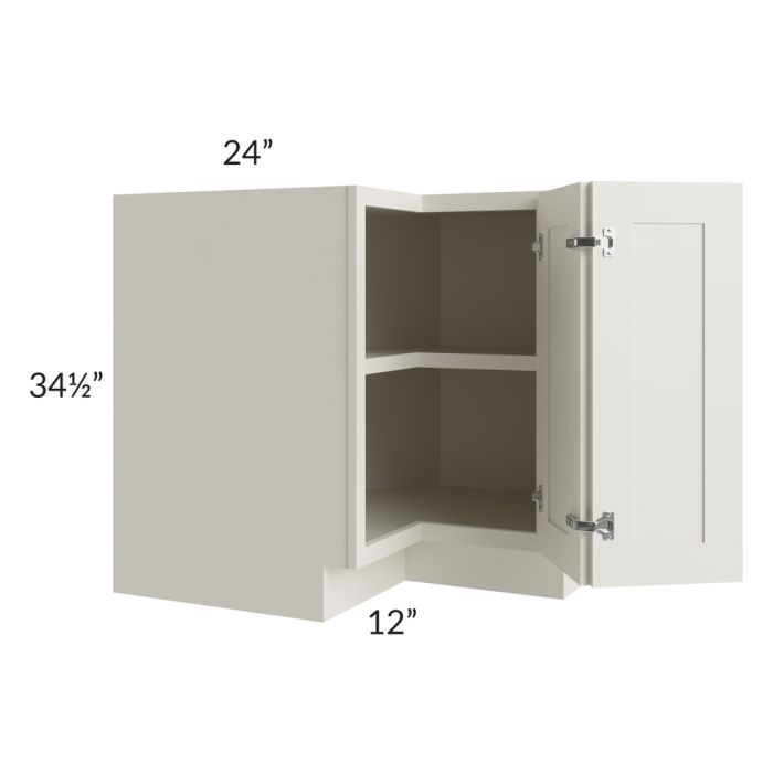 Providence Cream 36" Corner Base Cabinet with 1 Fixed Shelf