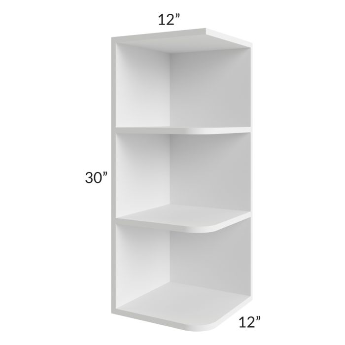 Gramercy White 12x30 Open End Wall Cabinet