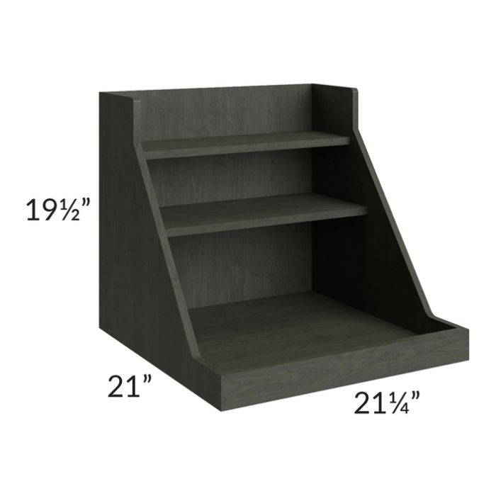 Charlotte Dark Grey Roll Out Pot and Pan Kit for a 24" Base Cabinet