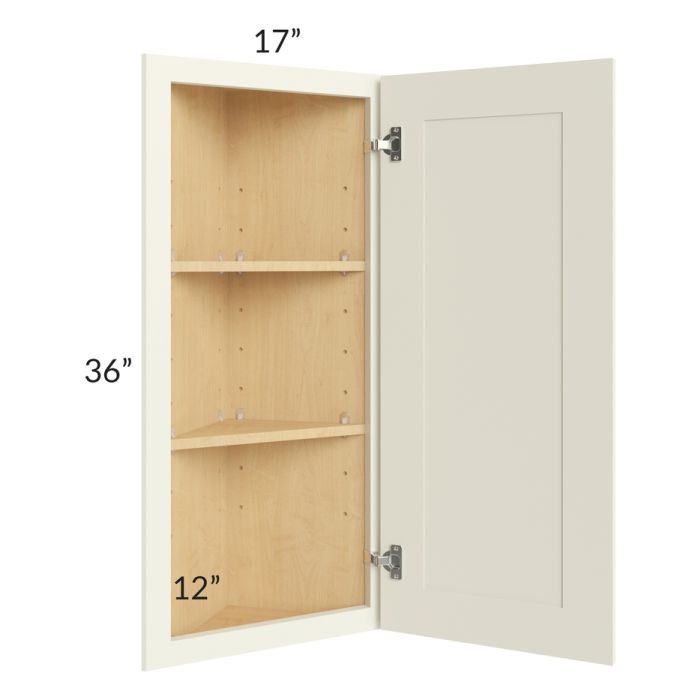Linen Shaker 12x36 Angle Wall Cabinet