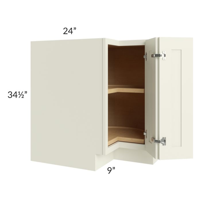 Linen Shaker 33" Lazy Susan Base Cabinet