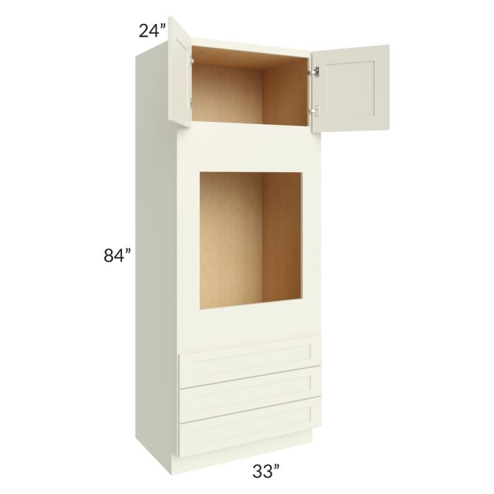 Linen Shaker 33x84x24 Oven Cabinet