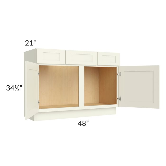 Linen Shaker 48" Vanity Base Cabinet