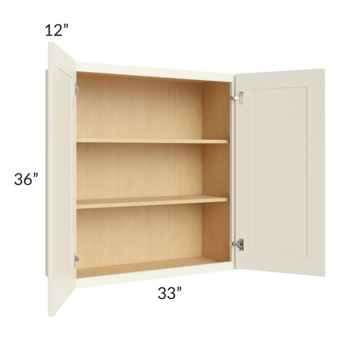 Linen Shaker 33x36 Wall Cabinet